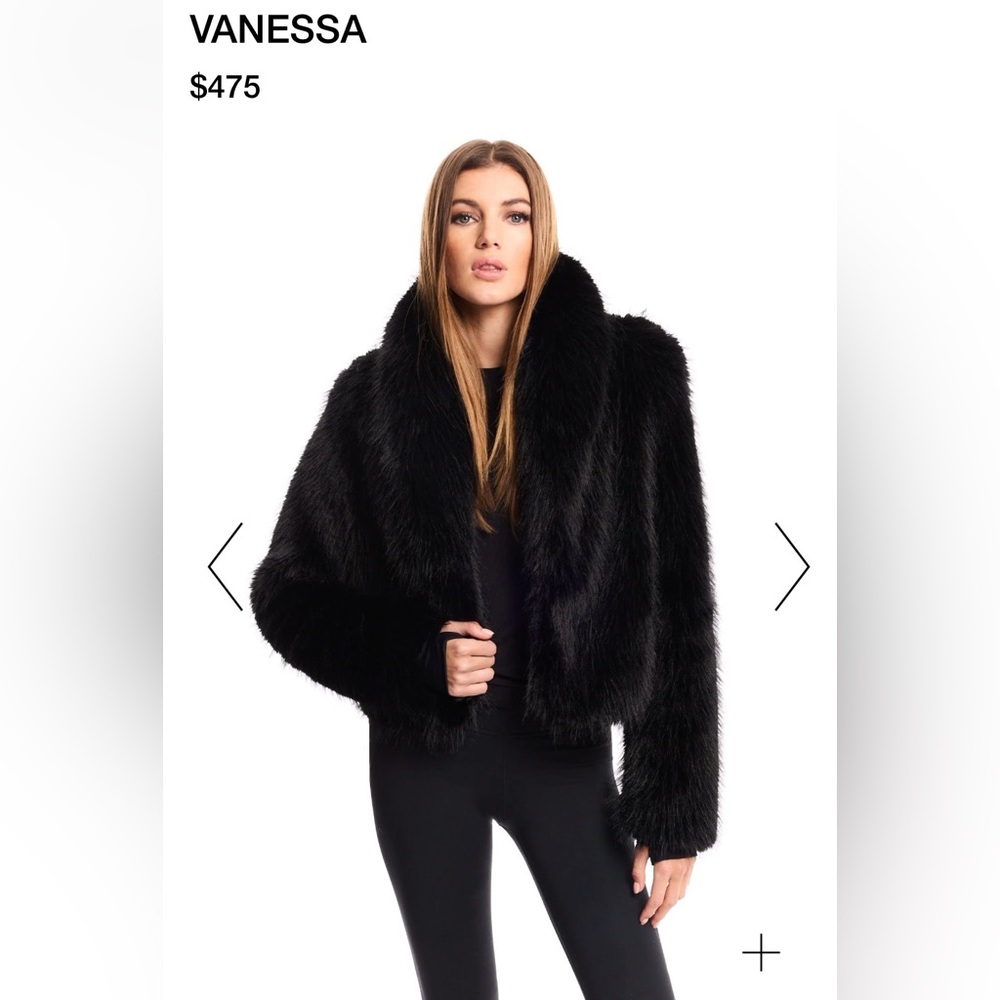 Black Faux Fur Jacket